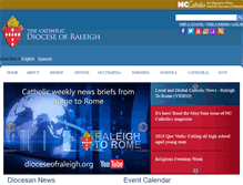 Tablet Screenshot of dioceseofraleigh.com