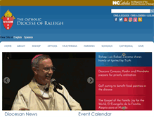 Tablet Screenshot of catholiccharities.dioceseofraleigh.org